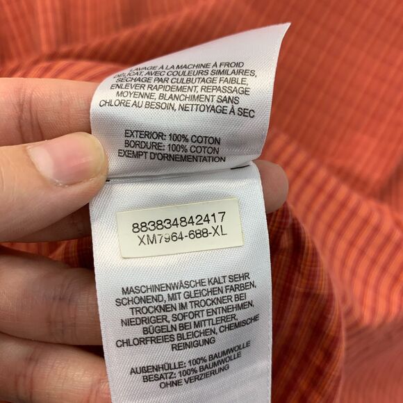 Columbia Shirt Mens XL Extra Large Red Yellow Plaid Cotton Button Up Collared - Picture 9 of 12